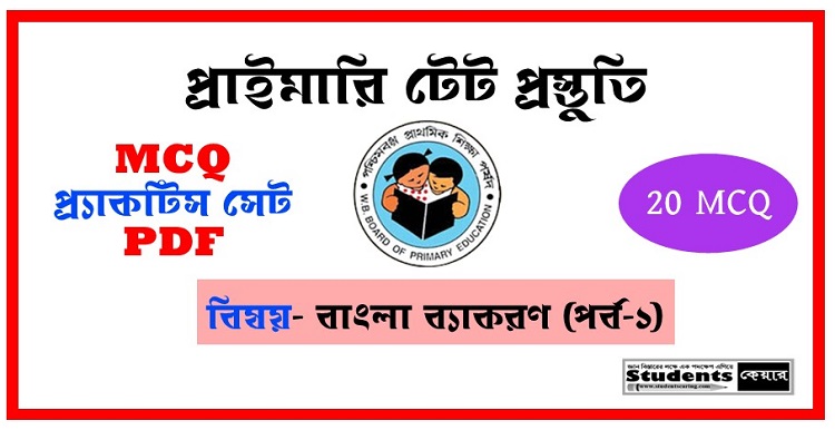 প্রাইমারি টেট বাংলা ব্যাকরণ MCQ