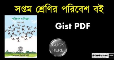 সপ্তম শ্রেণির পরিবেশ ও বিজ্ঞান বই